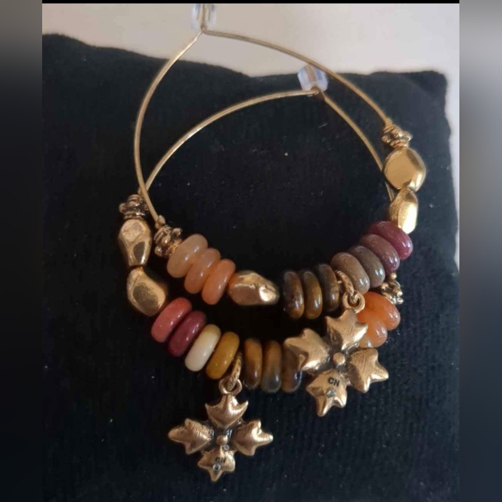 •🤎Wired w/Genuine Stones Earrings